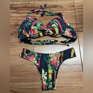Ethnic Floral Bikini Set